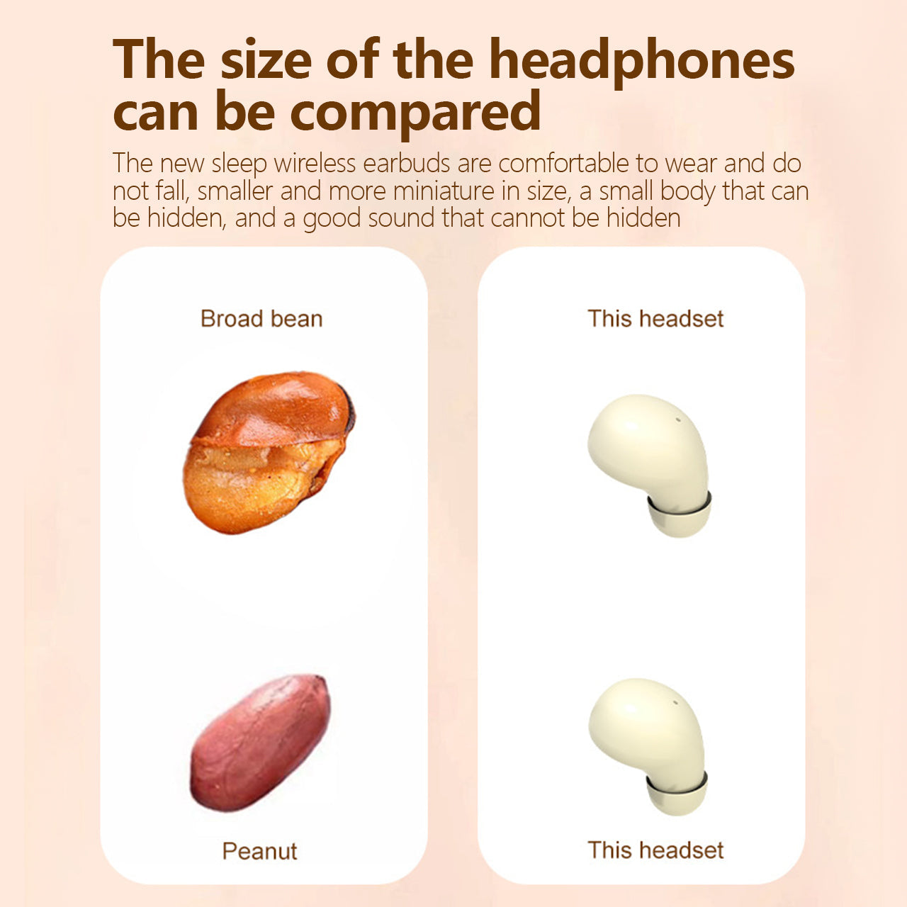 🔥Hot Sale 60% OFF🔥Mini Invisible sleep headphones- BT 5.4, Noise Cancelling, For Sport & Gaming Sleep