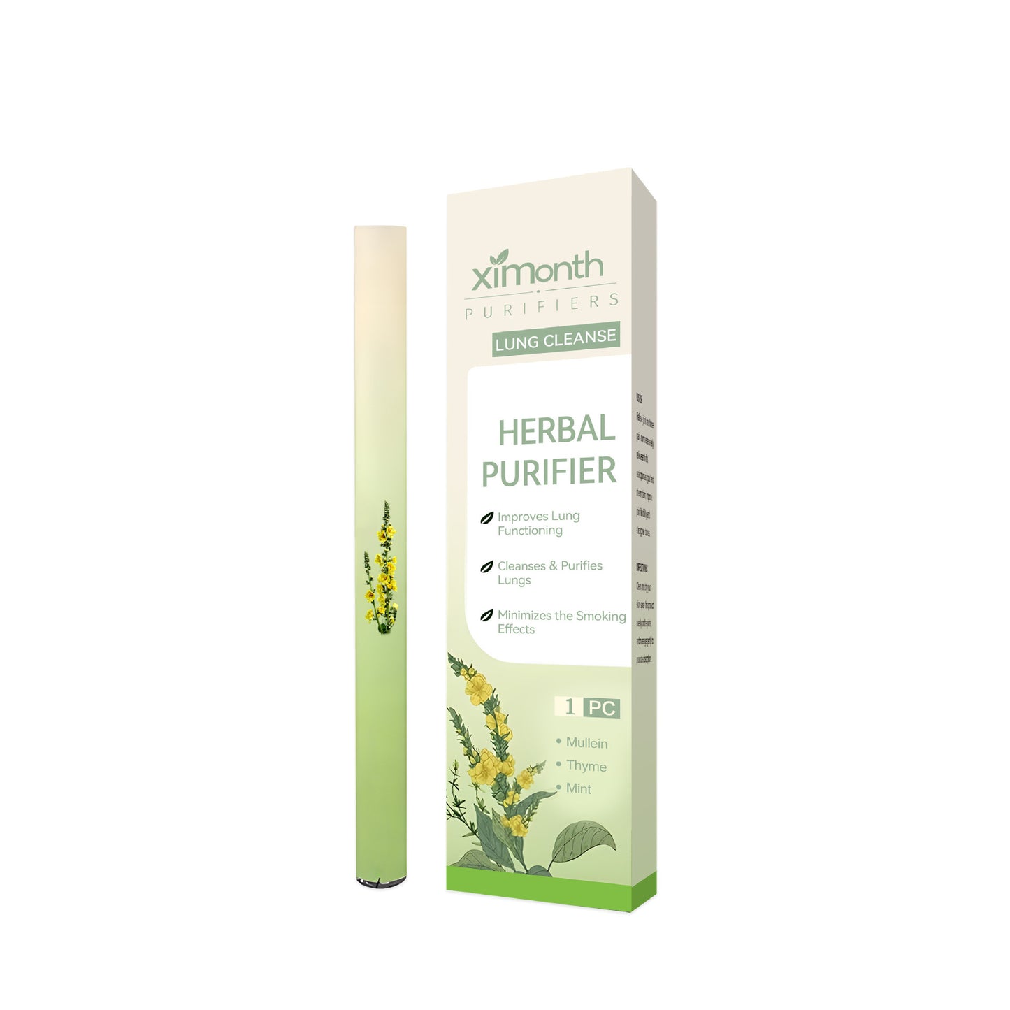 🏆【upgraded 600-Puff】MulleinRelaxation Stick-SoothesLungs,Detoxifies, FreshensBreath