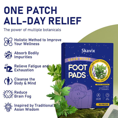 Deep Relaxing Foot Patches  – Soothe Tired Feet, Relieve Stress, Promote Relaxation & Better Sleep