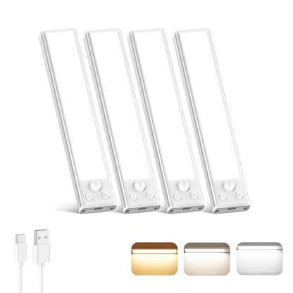 TAILEDEN Under Cabinet Lightsm,76LED Motion Sensor Night Light Indoor