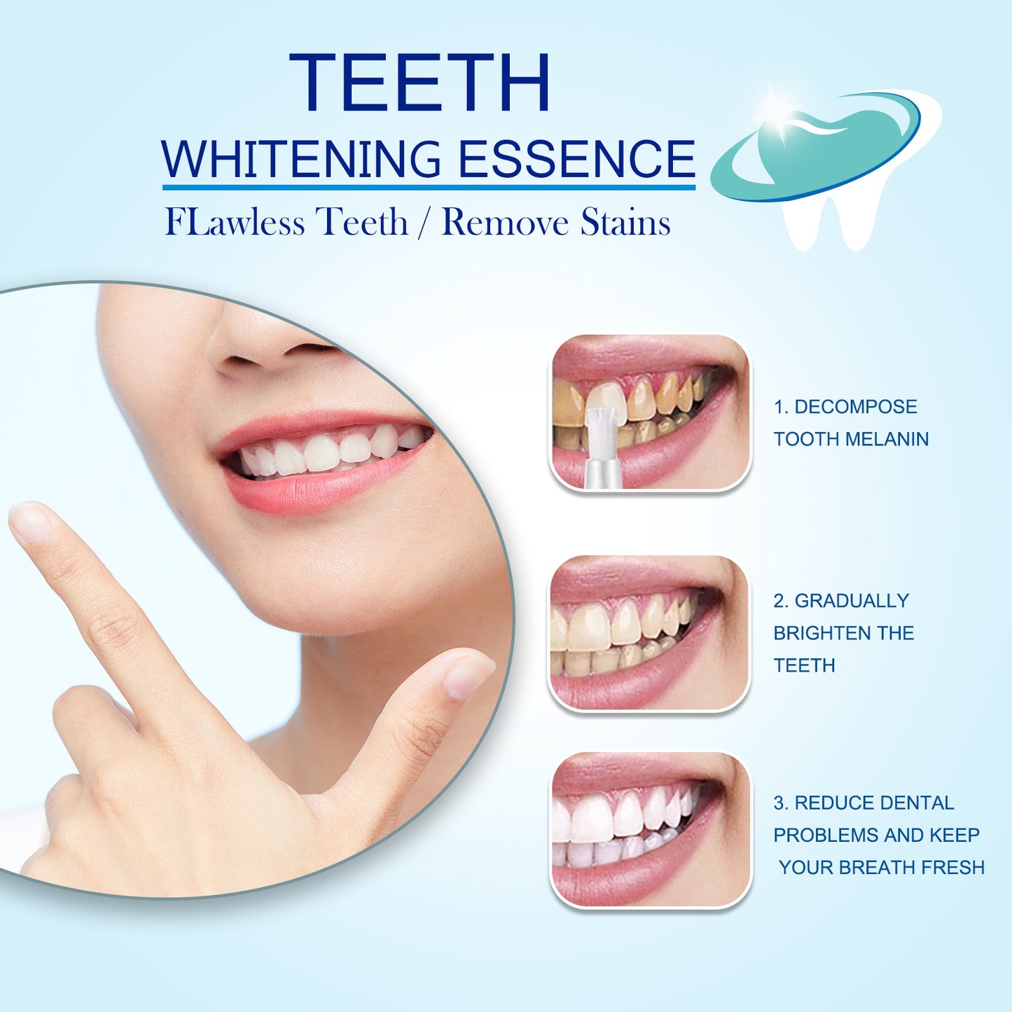 Instant Bright Teeth Whitening Essence Pen – Gentle & Sensitivity-Free