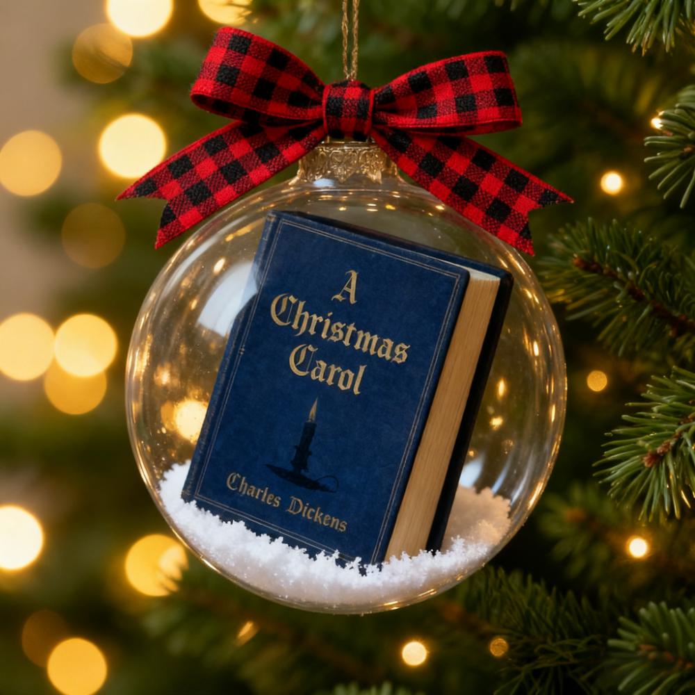 📚"A Christmas Carol" Mini Book Ornaments - Timeless Holiday Treasures