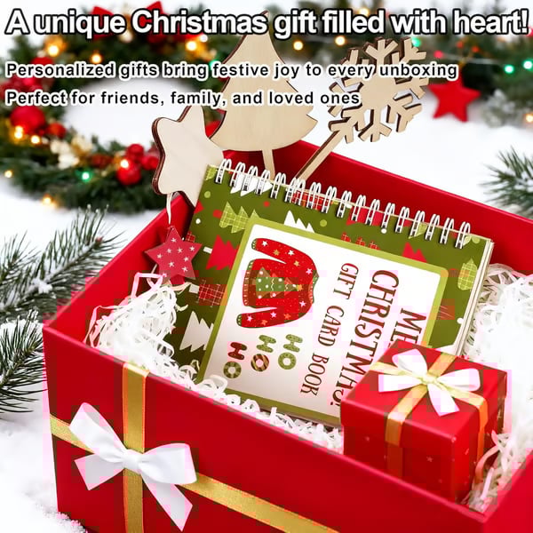 🎁🎅🏼MERRY CHRISTMAS! GIFT CARD BOOK📚Hardcover & Durability Line