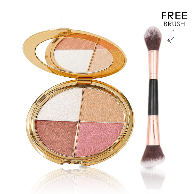 ⏰ Final 3 Hours! 60% OFF 🎀 All-in-One Eye & Cheek Glow Palette for a Glass-Skin Radiance