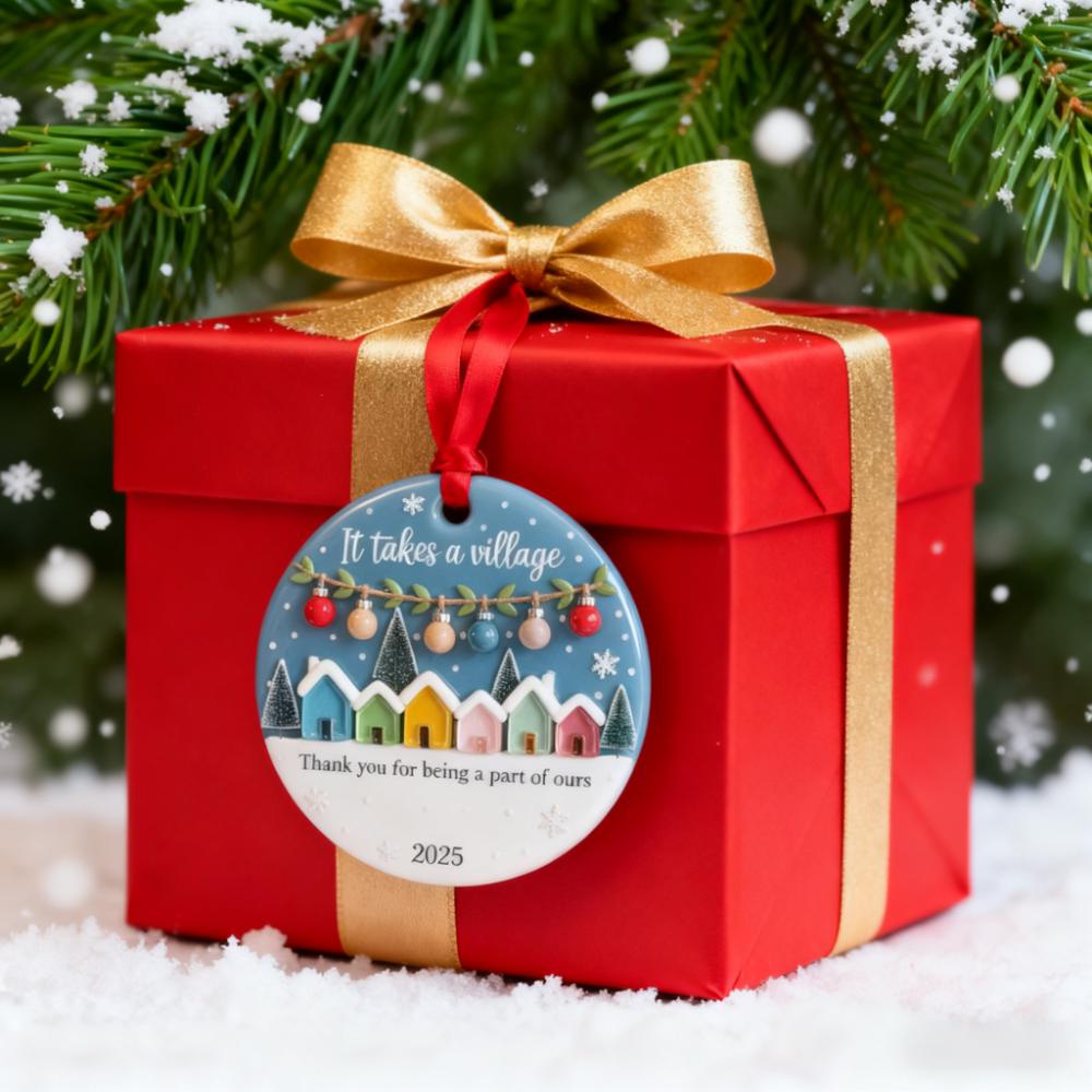 Neighbor Ornament 2025 – It Takes a Village
