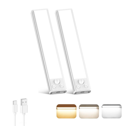 TAILEDEN Under Cabinet Lightsm,76LED Motion Sensor Night Light Indoor