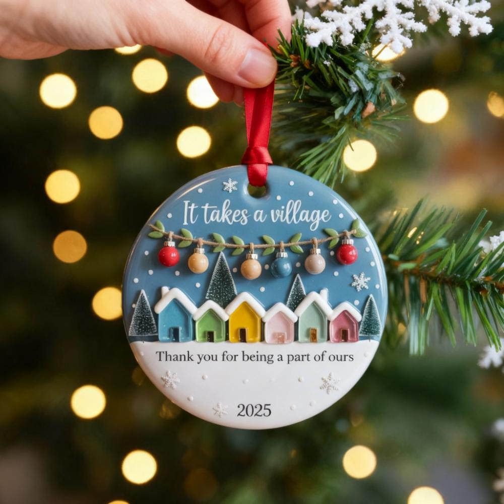 Neighbor Ornament 2025 – It Takes a Village