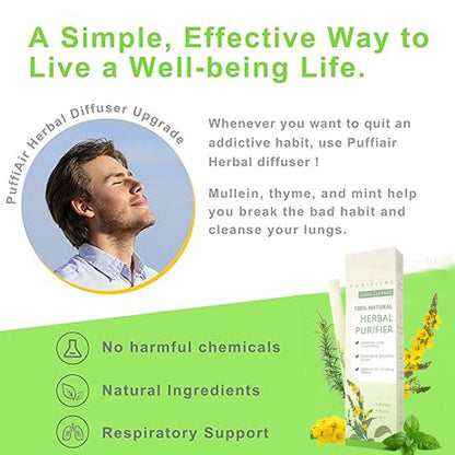 🏆【upgraded 600-Puff】MulleinRelaxation Stick-SoothesLungs,Detoxifies, FreshensBreath