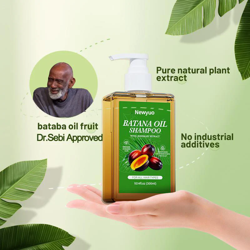 Batana Oil & Rosemary Shampoo - Nourishing Volumizing Shampoo for Men and Women - Cleanses the scalp，Reduces hair loss, repairs damage and aids hair growth