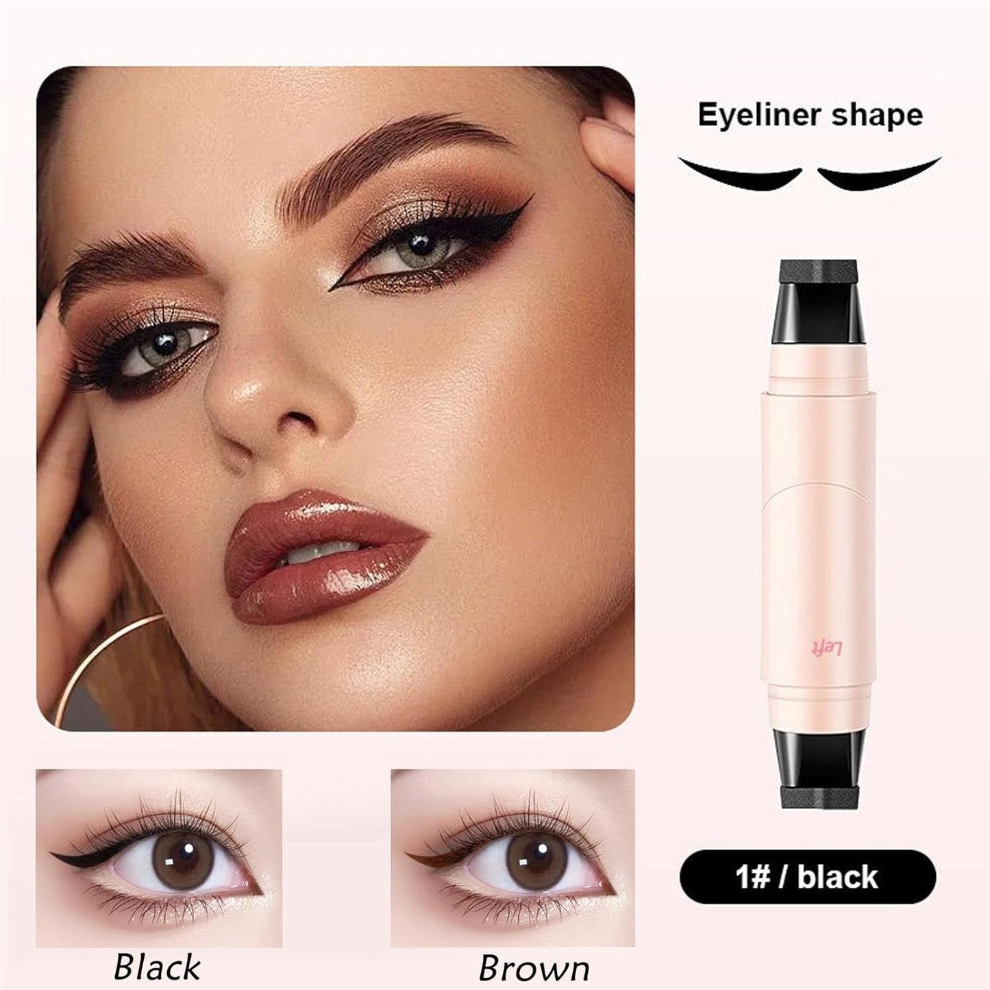 Final 3 Hours: 60%OFF🔥 Rotating Eyeliner Stamp Pen for Easy Cat Eyes