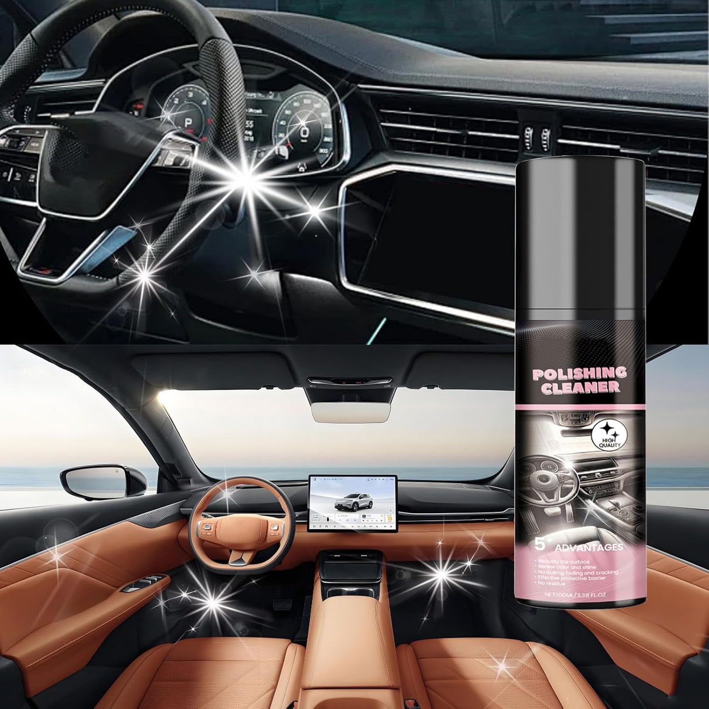 🔥LAST DAY 49% OFF - Polishing Cleaner, Car Interior Cleaner