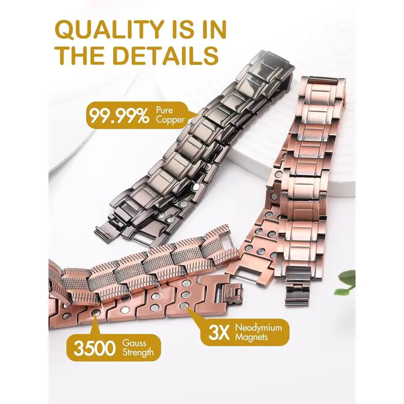 🔥🔥Copper magnetic bracelet🔥🔥——Relieve fatigue and promote blood circulation✨