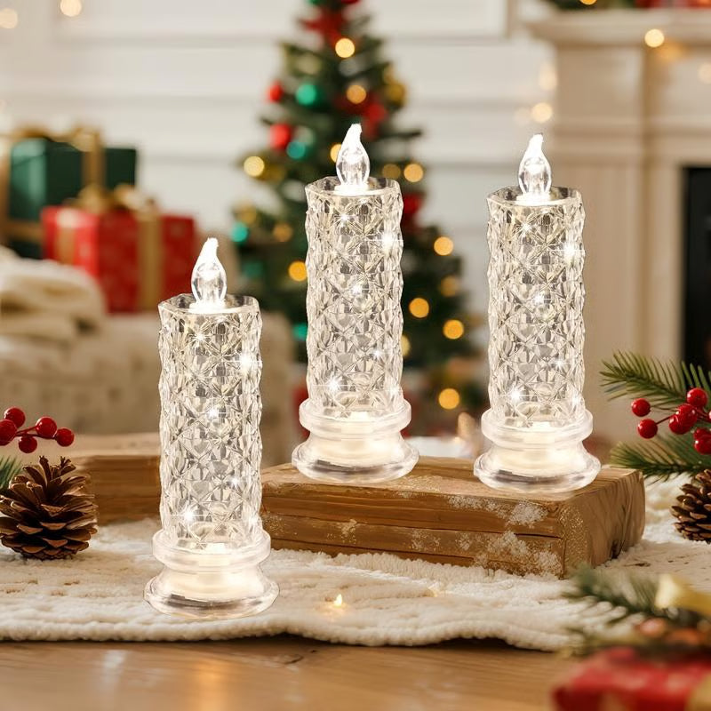🎁LED Crystal Candle Lights- Romantic Tabletop Night Lights - Lefreniy