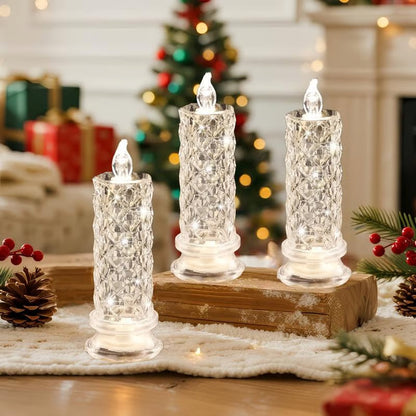🎁LED Crystal Candle Lights- Romantic Tabletop Night Lights - Lefreniy