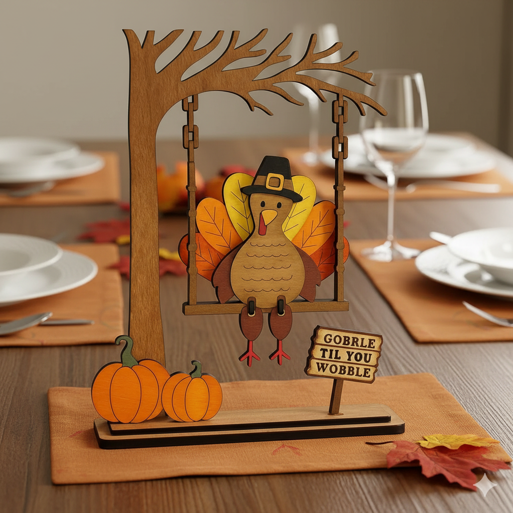 🦃 Swingin' Thanksgiving Turkey Decor 🍂