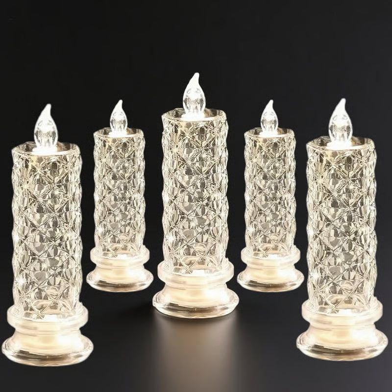 🎁LED Crystal Candle Lights- Romantic Tabletop Night Lights - Lefreniy