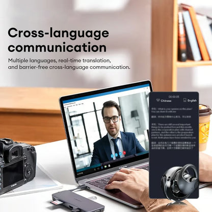 🏆LAST DAY SALE 60% OFF⏰AI Translation T26 Pro MAX Wireless Bluetooth Translation Earbuds - Lefreniy