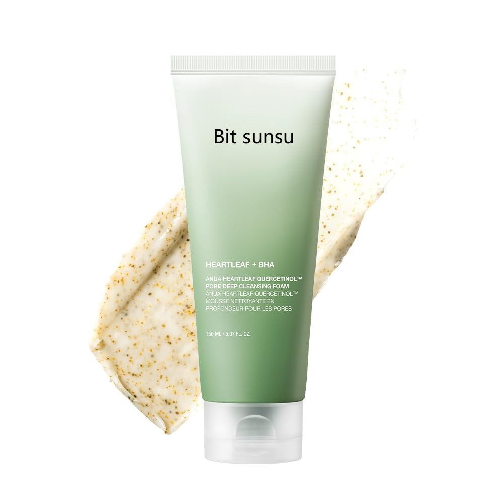 Hankook Bit Sunsu Heartleaf Quercetin Pore-Deep Cleansing Foam— Purify Pores Without